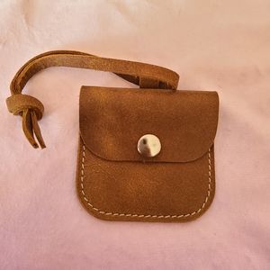 Leather Tie Pouch